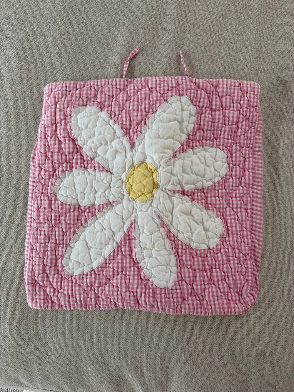 Pastel Floral Patchwork Quilt - Pink, Yellow & Green